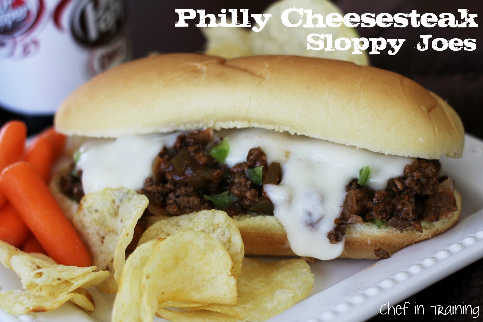 Philly Cheesesteak Sloppy Joes - Chef in Training