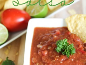 Copy-Cat Chili's Salsa! This tastes exactly like the original and whips up in just a few minutes!