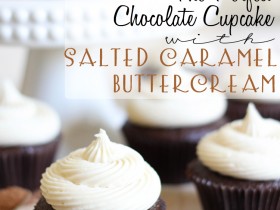 The Perfect Chocolate Cupcake with Salted Caramel Buttercream!... These cupcakes are tried and true to be the best! I can't wait to make them! #cupcake #caramel #chocolate