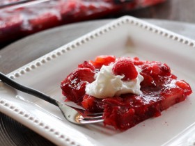Cranberry Jello on chef-in-training.com ...This is a family favorite for the holidays! So easy and delicious! #jello #recipe