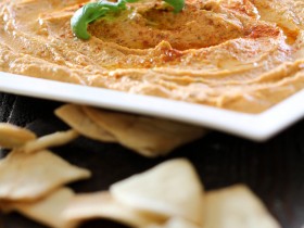 Sun-Dried Tomato Hummus on chef-in-training.com ...This is a delicious and healthier alternative to traditional dips. It is jam packed with flavor and completely addictive! #recipe #appetizer #hummus