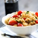 Caprese Pasta Salad from chef-in-training.com ...A simple side dish where elegance meets easy! This is perfect for upcoming summer potlucks, get togethers and BBQs!