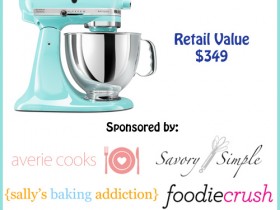 Come visit chef-in-training.com to enter for your chance to win this AMAZING KitchenAid Mixer!