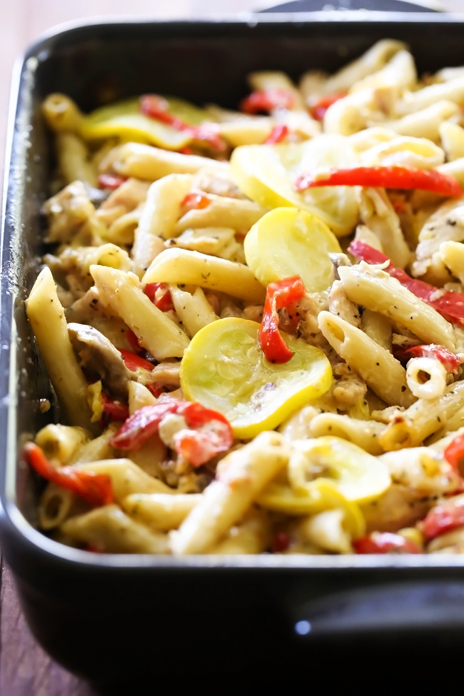 Creamy Italian Penne Pasta with Vegetables | Chef in Training