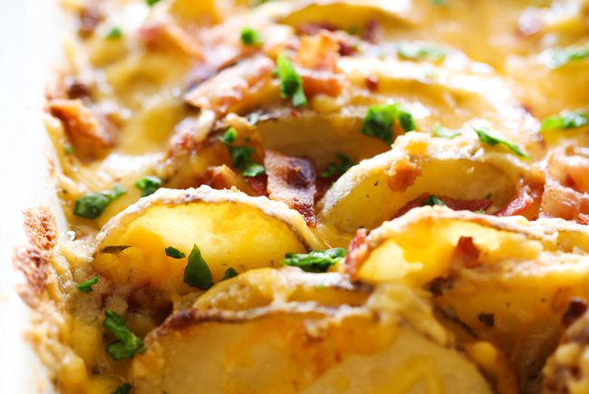 Bacon Ranch Scalloped Potatoes