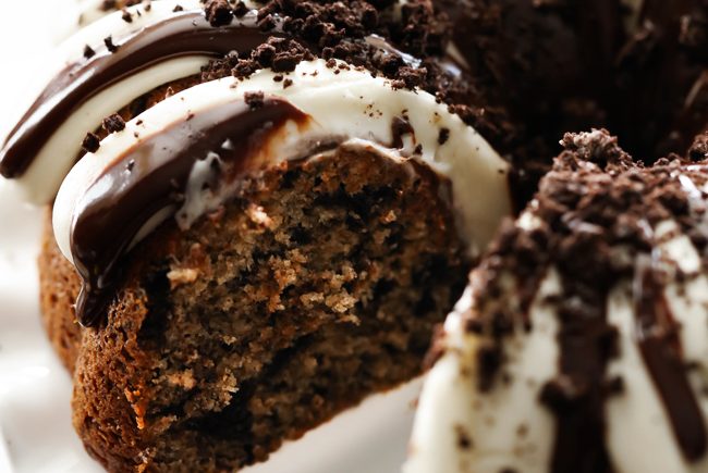 Cookies and Cream Bundt Cake