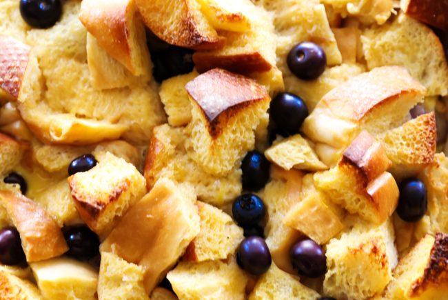 Overnight Lemon Blueberry French Toast Casserole