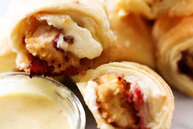 Chicken Cordon Bleu Pastry Bites