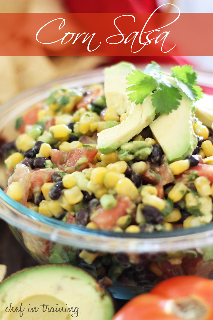 Corn Salsa! A refreshing and delicious appetizer! It disappears quicker than it's made! #recipe #appetizer
