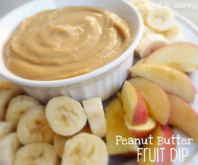 Peanut Butter Fruit Dip… This dip is amazing! We love to dip our favorite fruits in it :)