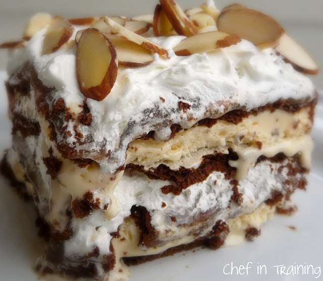 Ice Cream Sandwich Cake from chef-in-training.com …this dessert is so easy to throw together and always gets rave reviews!