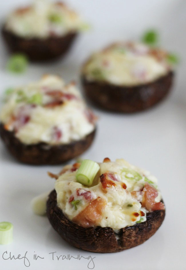 Easy and Delicious Stuffed Mushrooms... these are outrageously delicious! Always the first thing to go at a party!