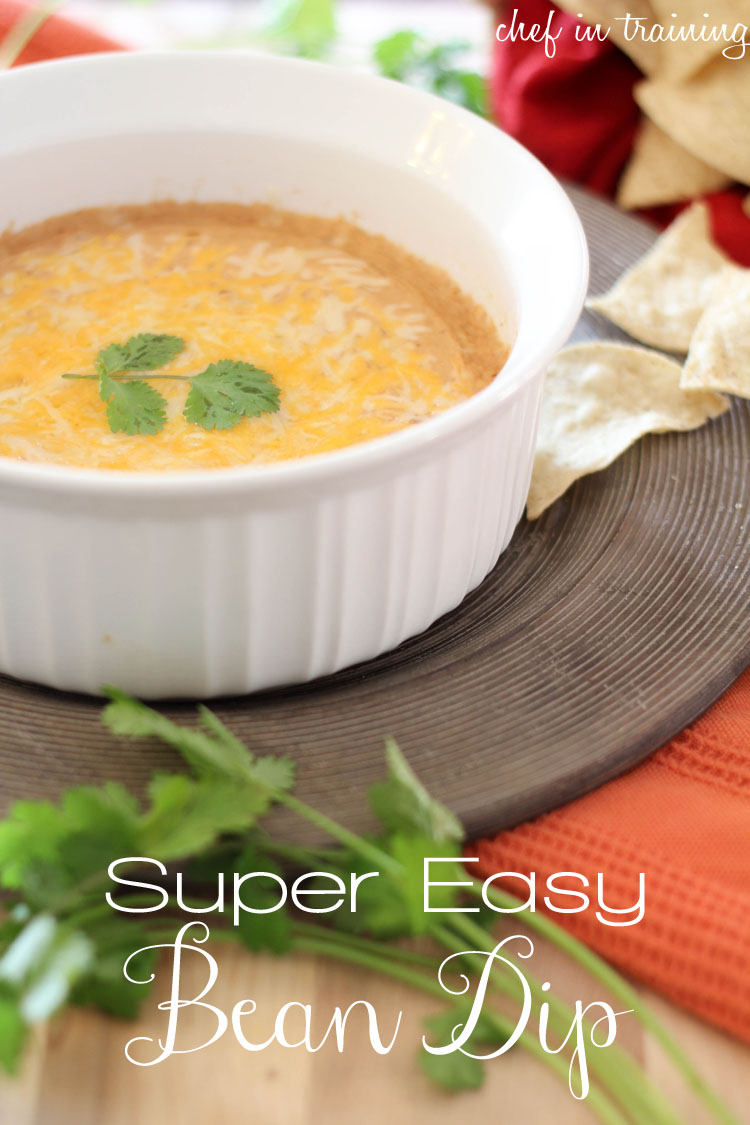 Super Easy Bean Dip!... Only 3 ingredients! This is so simple to make and is a total crowd pleaser!