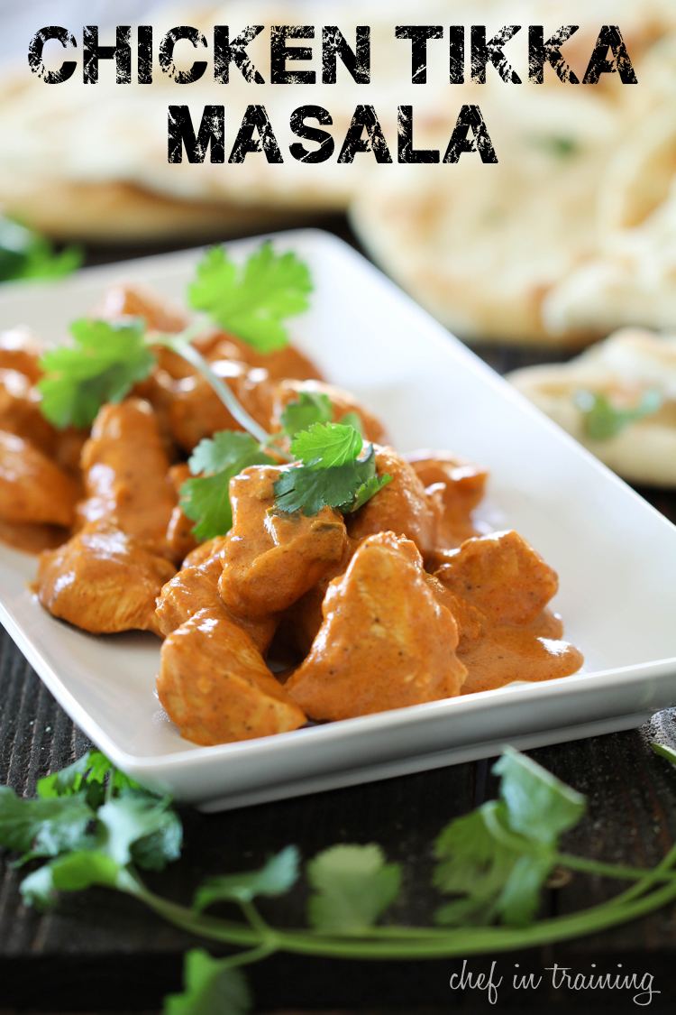 Chicken Tikka Masala on chef-in-training.com ...This dinner is JAM PACKED with delicious flavor and is surprisingly super easy to make! #dinner #recipe