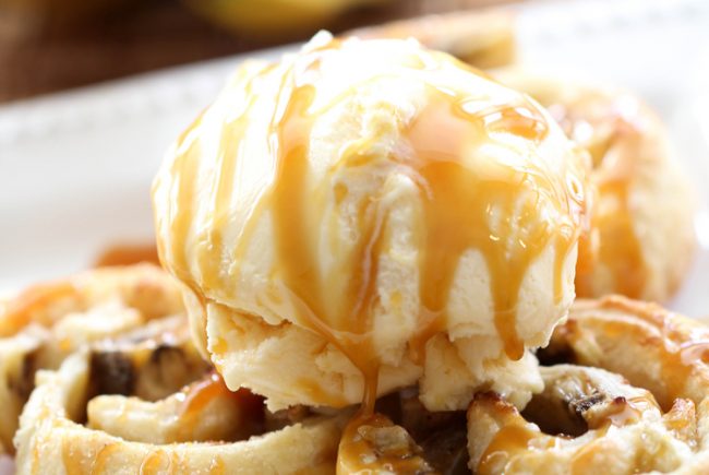 Caramel Banana Swirls