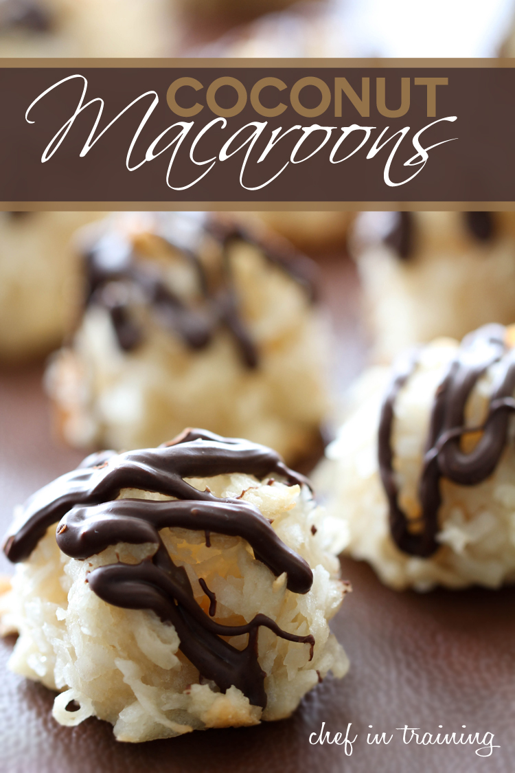 Coconut Macaroons on chef-in-training.com ...This recipe is extremely easy and makes the most perfect delicious and chewy cookies! #recipe #cookie #dessert
