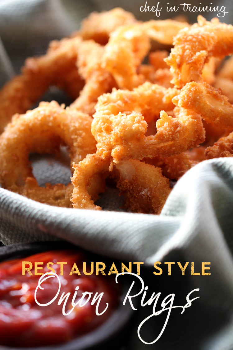 Restaurant Style Onion Rings from chef-in-training.com ...These are SO easy to make and taste like they come straight from a restaurant! #recipe #appetizer