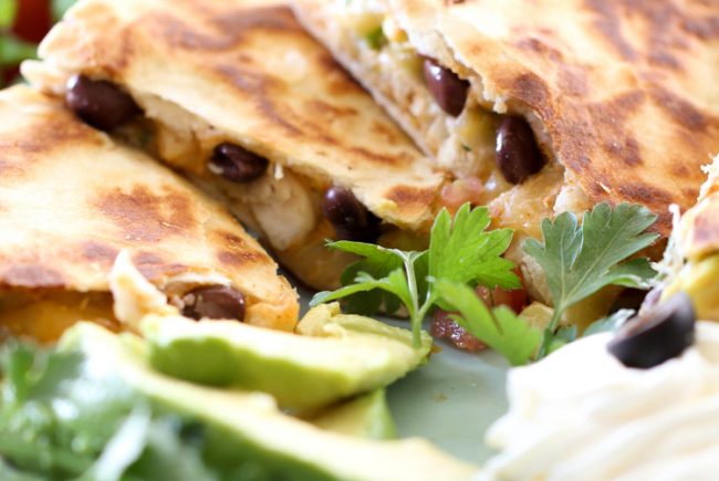 Santa Fe Chicken Quesadillas