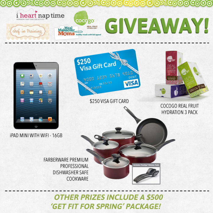 Amazing giveaway! Enter to win a Mini iPad, $250 Visa gift card and several other incredible prizes! #giveaway