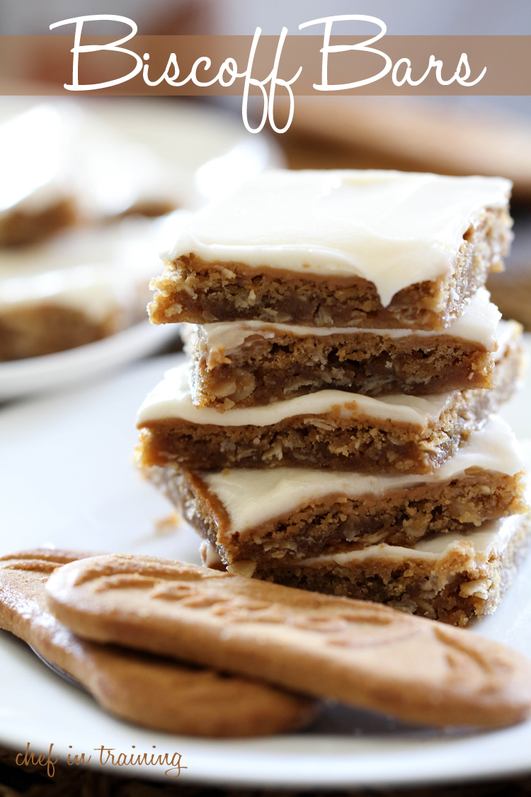 Biscoff Bars from chef-in-training.com ...These are AMAZING! So much delicious flavor packed into one dessert! A must-try recipe!!