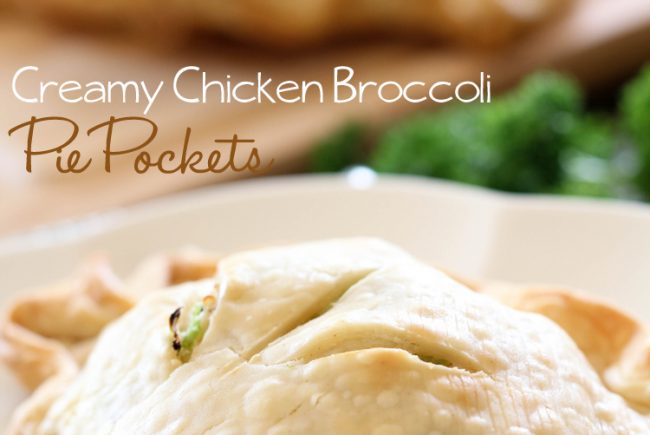 Creamy Chicken Broccoli Pie Pockets