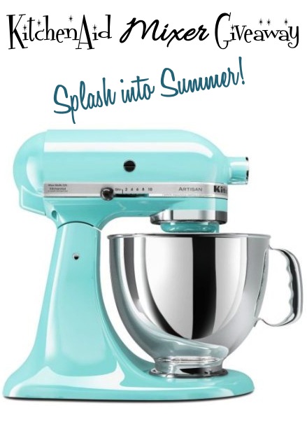 KitchenAid Mixer Giveaway on chef-in-training.com ...Come visit to enter for your chance to win!