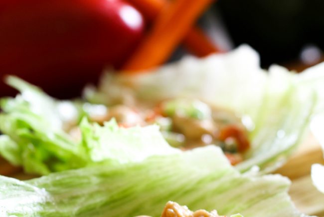 Peanut Lettuce Wraps