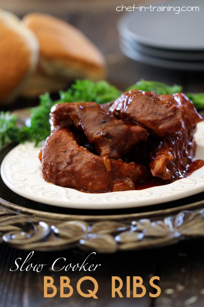 Slow Cooker BBQ Ribs - Chef in Training
