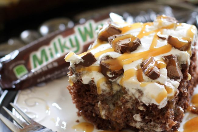 Milky Way Poke Cake