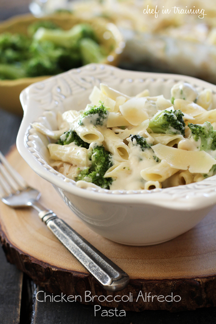 Chicken Broccoli Alfredo Pasta from chef-in-training.com ...This meal is a family favorite! It is seriously SO good!