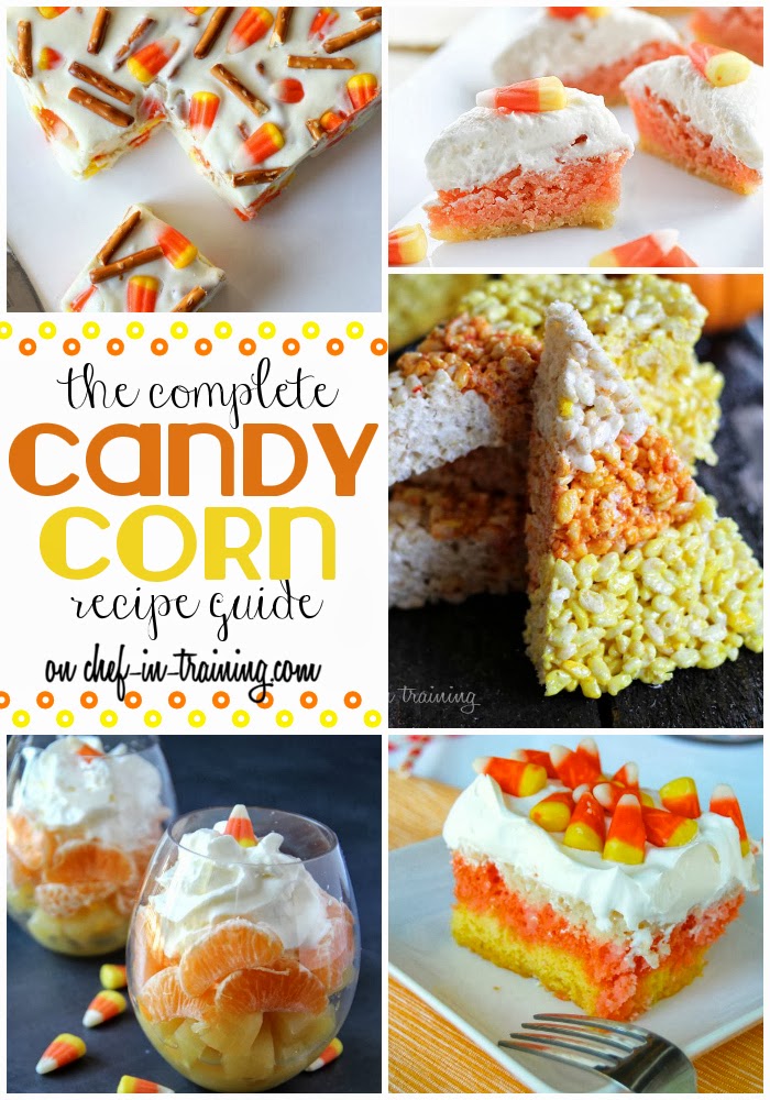 OVER 40 Candy Corn themed recipes rounded up on chef-in-training.com ...This is a MUST SEE list this season!