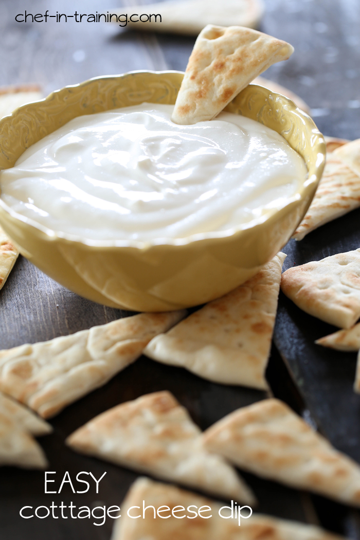 Easy Cottage Cheese Dip from chef-in-training.com ...this dip is SO easy and SO delicious!