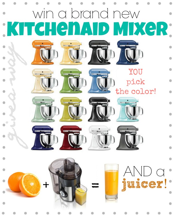 Kitchen Aid and Juicer Giveaway on chef-in-training.com