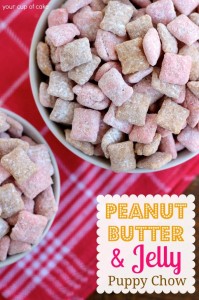 Peanut Butter & Jelly Puppy Chow