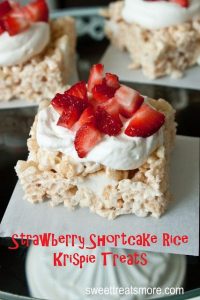 Strawberry Shortcake Rice Krispie Treats