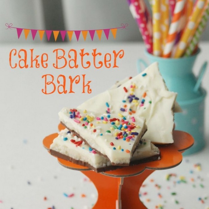 Cake Batter Bark