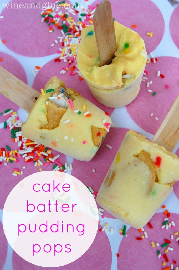 Cake Batter Pudding Pops