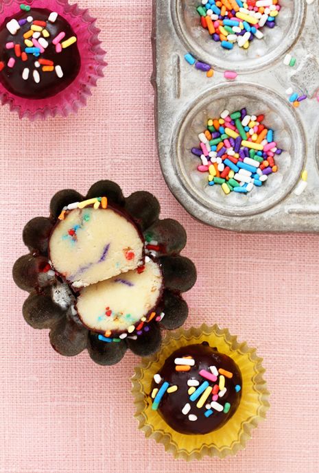 Chocolate Coated Cake Batter Truffles