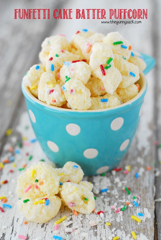 Funfetti Cake Batter Puffcorn