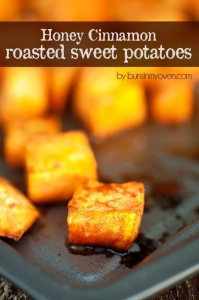 Honey Cinnamon Roasted Sweet Potatoes