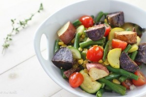 Rainbow Roasted Potato Salad