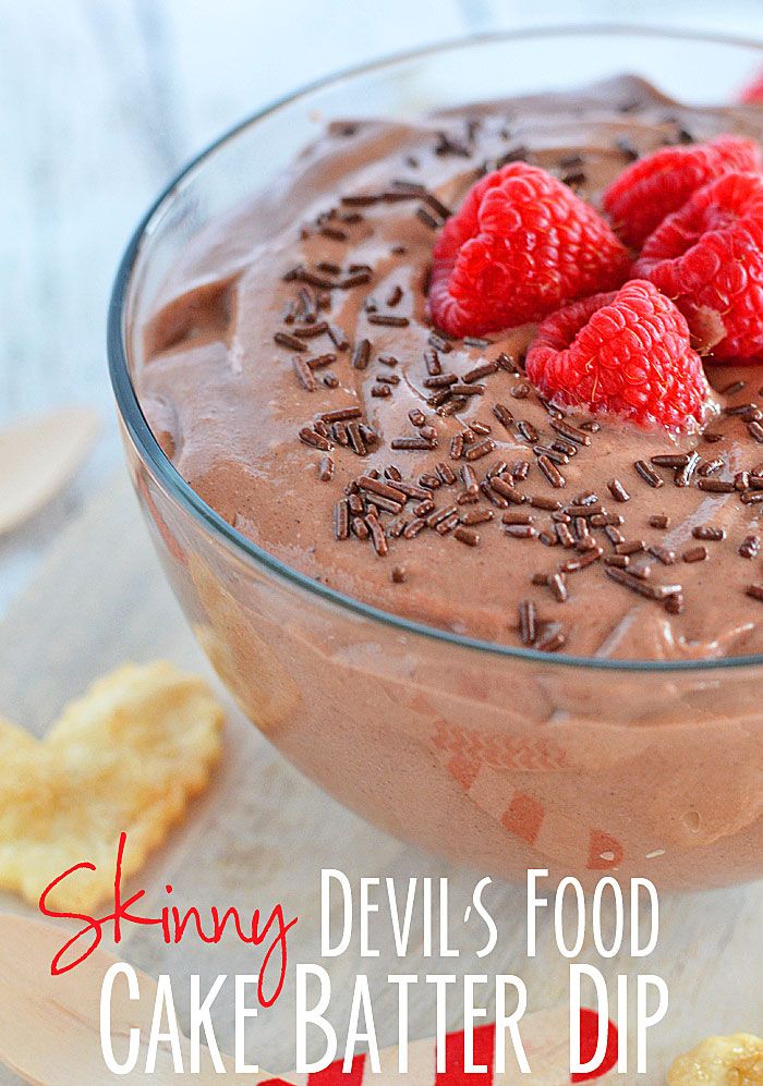 Skinny Devil’s Food Cake Batter Dip
