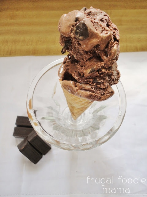Double Dark Chocolate Chunk Ice Cream