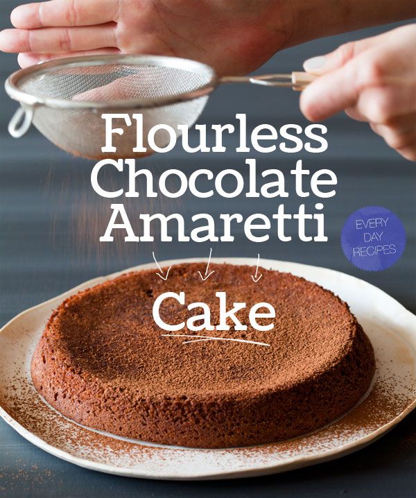 Flourless Chocolate Amaretti Cake
