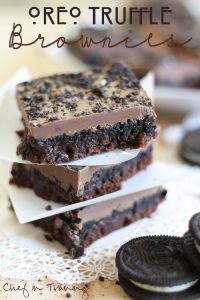 Oreo-Truffle Brownies