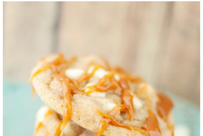 White Chocolate Caramel Brown Butter Cookies
