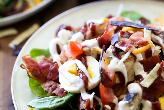 BBQ Chicken Salad with Chipotle Dressing