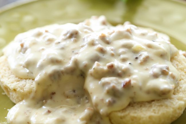 Biscuits with Country Sausage Gravy
