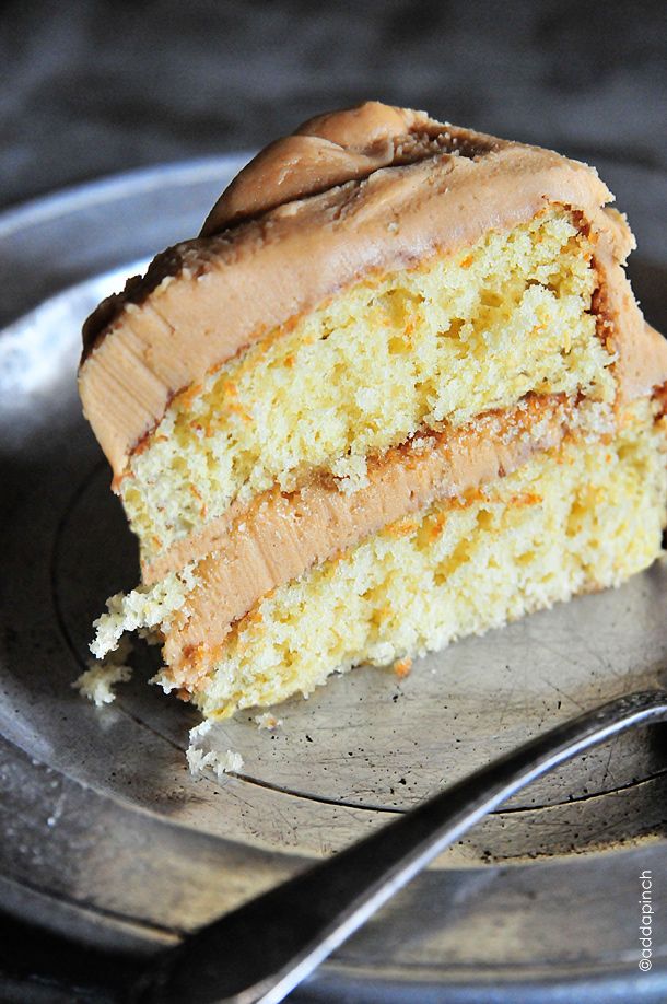 Butter Cake with Salted Caramel Buttercream Frosting