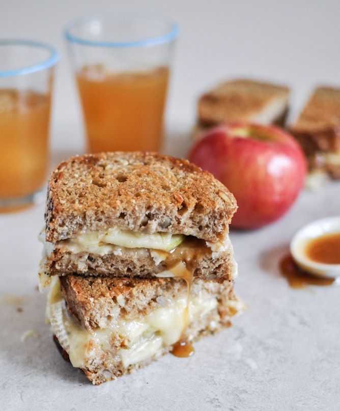 Caramel Apple Grilled Cheese